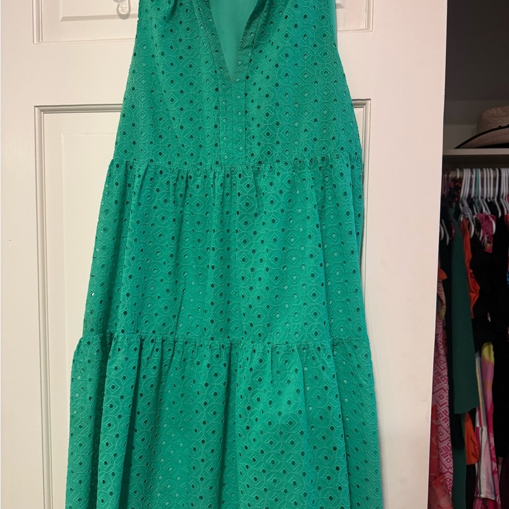 Lilly Pulitzer Green Eyelet Dress